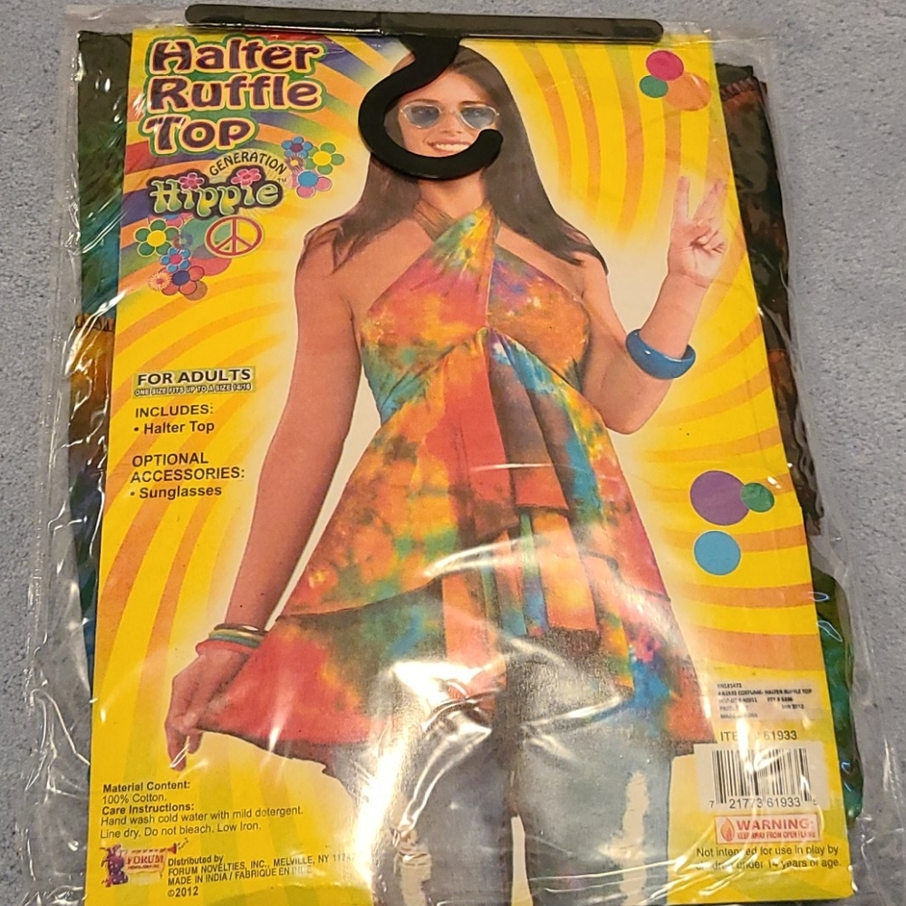 Halter Ruffle top Hippie Generation costume